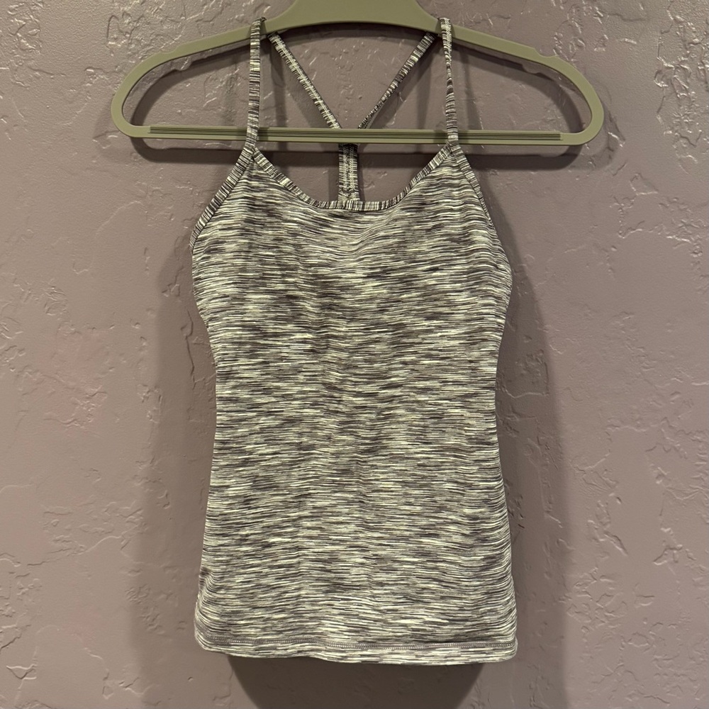Lululemon Athletica Gray Tank Top with Built in Bra - 6